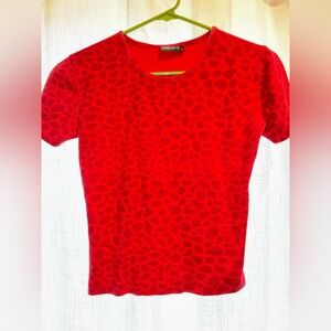 Red Animal Print T-Shirt